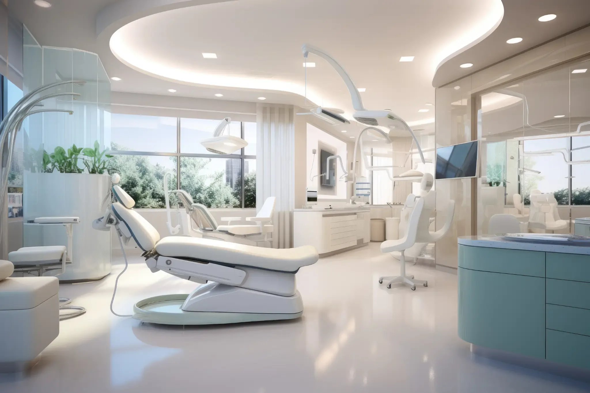 Modern dental practice treatment room