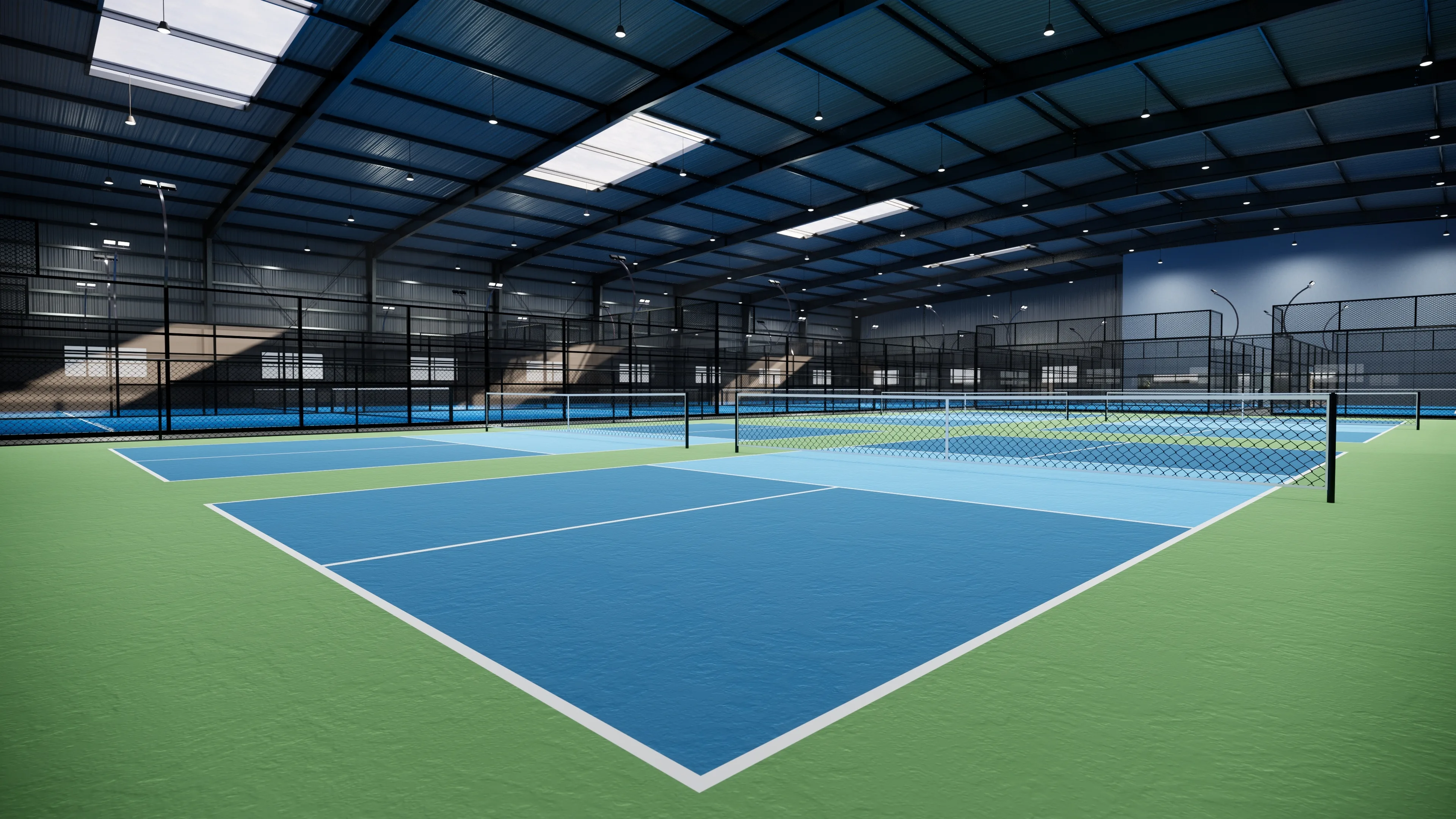 Indoor multi-sport court facility representing the expanded category the association now serves